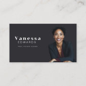 エレガント実在Estate Agent写真 名刺 (正面)