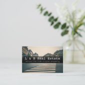 エレガント実在Estate Business Card – カスタマイズ可能 名刺 (スタンド正面)
