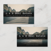 エレガント実在Estate Business Card – カスタマイズ可能 名刺 (正面/裏面)