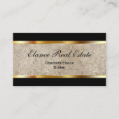 エレガント実在Estate Business Card 名刺 (正面)