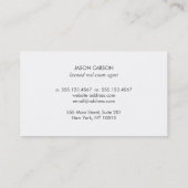 エレガント実在Estate Pineappleロゴ 名刺 (裏面)