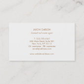 エレガント実在Estate Pineapple Logo Periwinkle 名刺 (裏面)