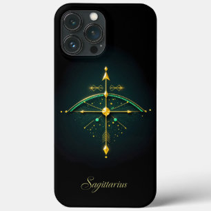 エレガント射手座弓矢〔占星術の〕十二宮図 iPhone 13 PRO MAXケース