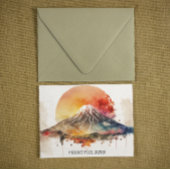 エレガント山富士ジャパ絵を描ン ポストカード