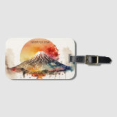 エレガント山富士ジャパ絵を描ン ラゲッジタグ (正面横)