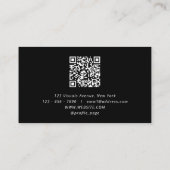 エレガント山岳プロフェッショナル 名刺 (裏面)