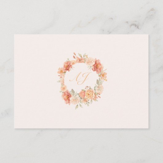 エレガント山花アプリコ結婚ットのエンクロージャカード エンクロージャーカード (裏面)