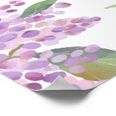 エレガント山花ラベ結婚ンダー歓迎サイン ポスター (角)