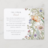 エレガント山花結婚情報カード エンクロージャーカード (正面)