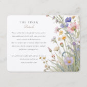 エレガント山花結婚情報カード エンクロージャーカード (正面)