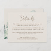 エレガント山詳細結婚ズ エンクロージャーカード (正面/裏面)