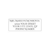 エレガント差出人住所と電話番号 セルフインキングスタンプ (デザイン)