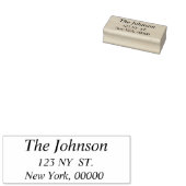 エレガント差出人住所ゴム印 ラバースタンプ (押印)
