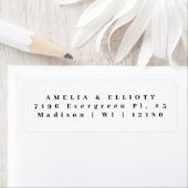 エレガント差出人住所パーソナライズされたラベル ラベル (インサイチュ)