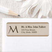 エレガント差出人住所ラベルカラーの選択2 ラベル (インサイチュ)