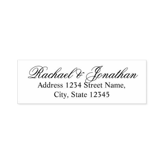 エレガント差出人住所 セルフインキングスタンプ (デザイン)