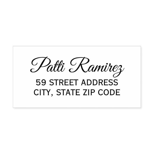 エレガント差出人住所 セルフインキングスタンプ (デザイン)