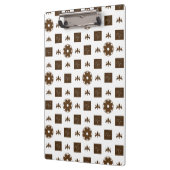 エレガント市松模様にデザイン クリップボード (左)