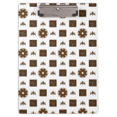 エレガント市松模様にデザイン クリップボード (正面)