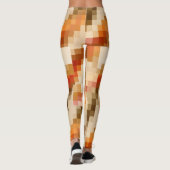 エレガント市松模様に抽象芸術ファンタジー設計者 レギンス (裏面)