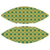 エレガント市松模様に緑と金ゴールド アメリカンフットボール (パネル)