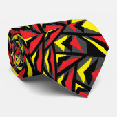 エレガント幾何カラフル角ストライプ角 ネクタイ (ロール)