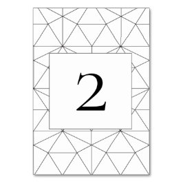 エレガント幾何パタ結婚ーン テーブルナンバー