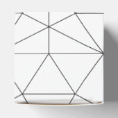 エレガント幾何パタ結婚ーン フェイバーボックス (上部)