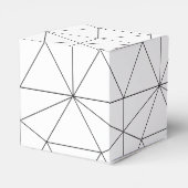 エレガント幾何パタ結婚ーン フェイバーボックス (裏面サイド)