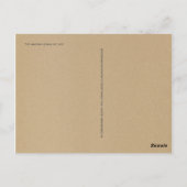 エレガント座って落ち着いて ポストカード (裏面)