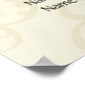 エレガント座席表ポスター ポスター (角)