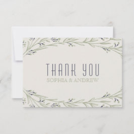 エレガント庭フローララシ結婚ュ感謝していア サンキューカード