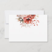 エレガント庭園の結婚式 出欠カード (裏面)