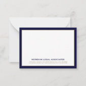 エレガント弁護士ノートカード ノートカード (正面)