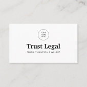 エレガント弁護士フォトホワミニマルイト 名刺 (正面)