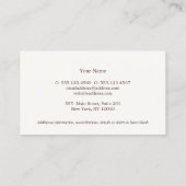 エレガント弁護士プラークスタイルライトブルー 名刺 (裏面)