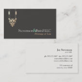 エレガント弁護士名刺 名刺 (正面/裏面)