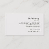 エレガント弁護士名刺 名刺 (裏面)