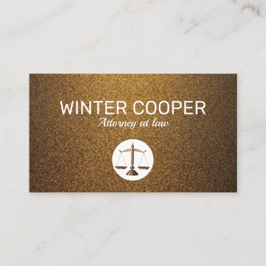 エレガント弁護士銅金ゴールドプロフェッショナル 名刺 (正面)