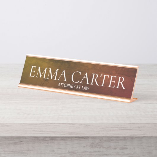 エレガント弁護士 デスクネームプレート (正面)