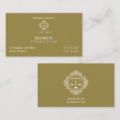 エレガント弁護士 |法律事務所 名刺 (正面/裏面)