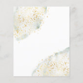 エレガント式の結婚招待状。フライヤー チラシ (裏面)