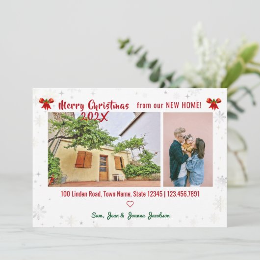 エレガント引っ越しました 案内状 (スタンド正面)