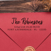 エレガント引っ越し祝いパーティースクリプト差出人住所 セルフインキングスタンプ