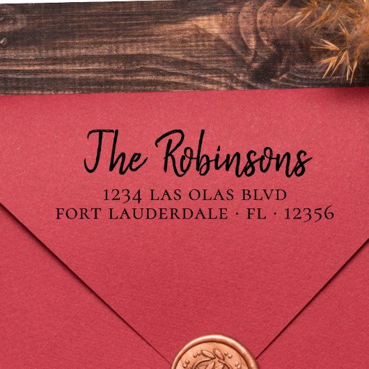 エレガント引っ越し祝いパーティースクリプト差出人住所 セルフインキングスタンプ