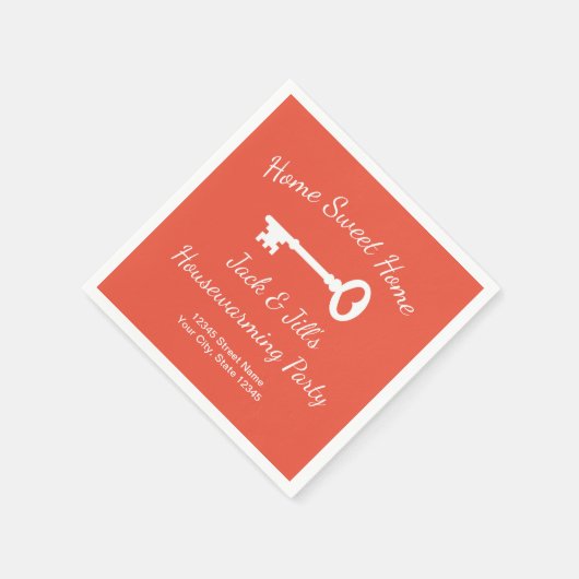 エレガント引っ越し祝いパーティーパーティーナプキン スタンダードカクテルナプキン (角)