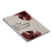 エレガント引用文ノート/フローラデザイン付き日記 ノートブック (右側)