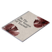 エレガント引用文ノート/フローラデザイン付き日記 ノートブック (左側)