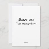 エレガント復活祭「ジェスス・ハ・リシタドスペインの」 シーズンカード (裏面)