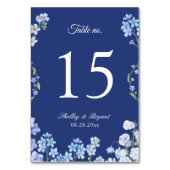 エレガント忘れフローラのテーブ結婚ル番号 テーブルナンバー (裏面)